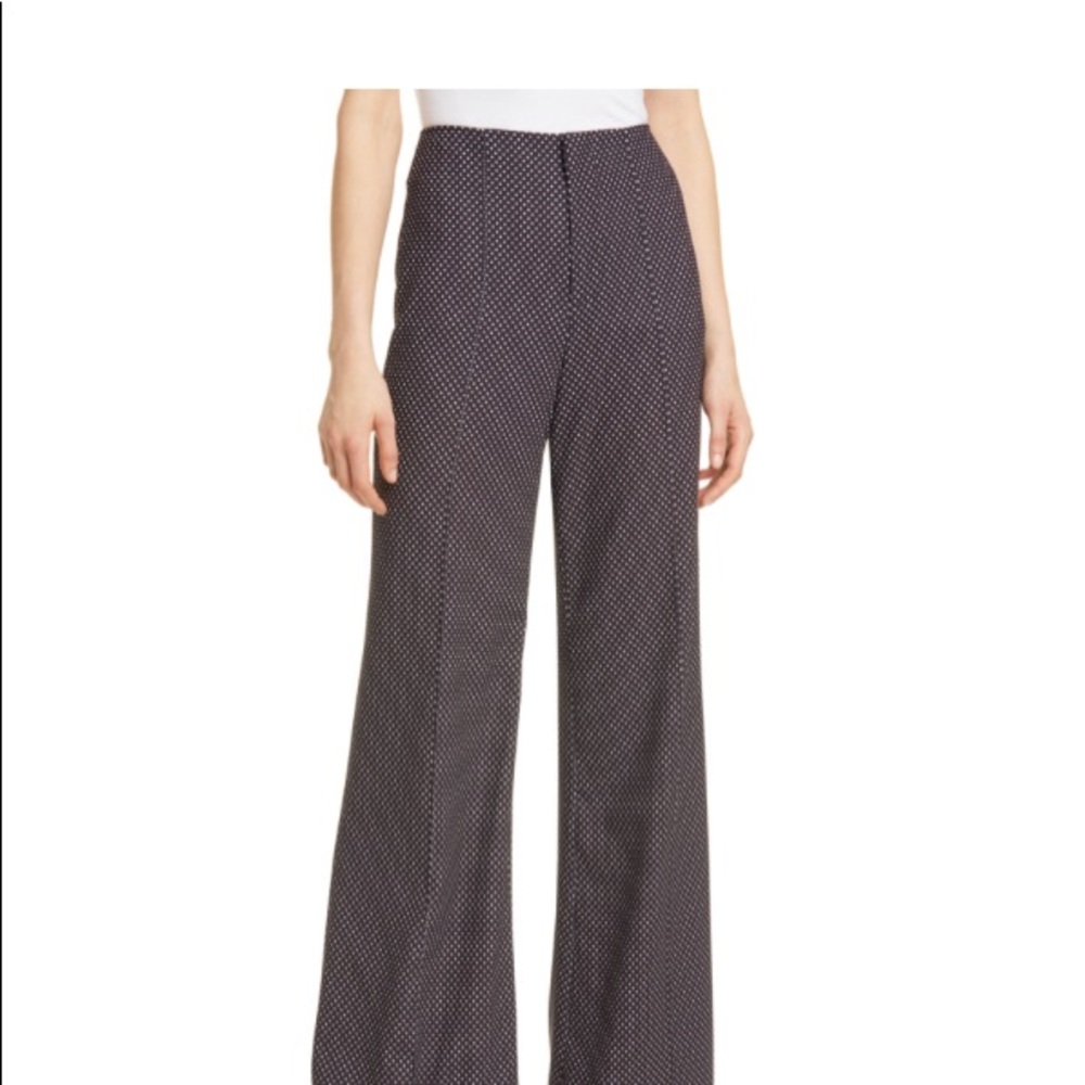 Alice & Olivia Dylan Polka Dot Pant